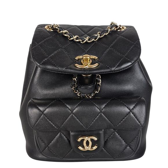 Chanel Small Lambskin Backpack Black - Picture 1 of 15